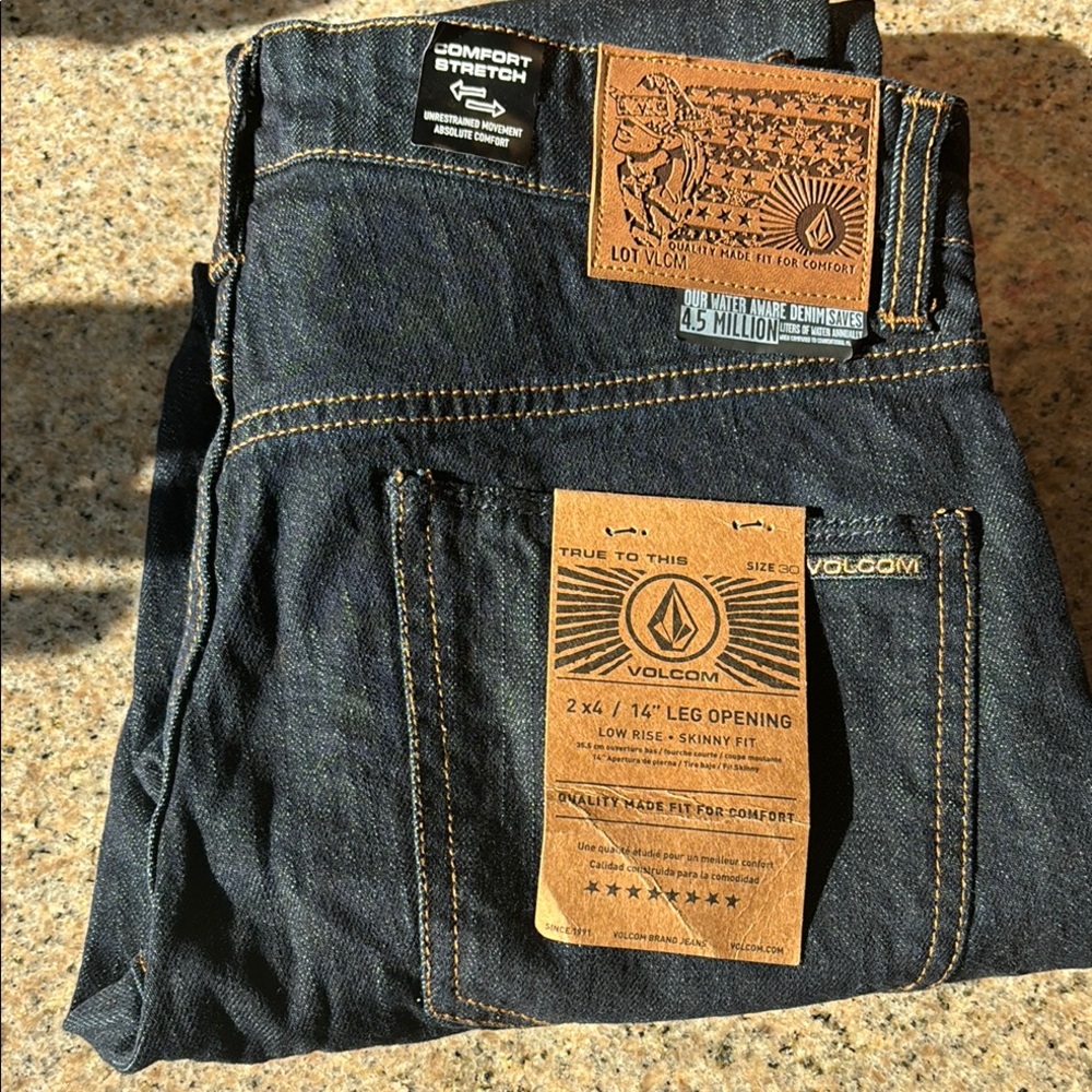 Volcom Men's Dark Blue Jeans
